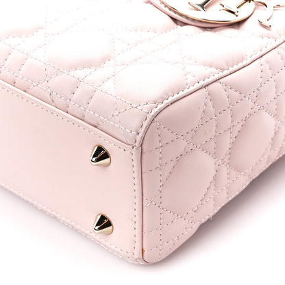 Christian Dior Lambskin Cannage Small Lucky Badges My Lady Dior Pink 10 of 10
