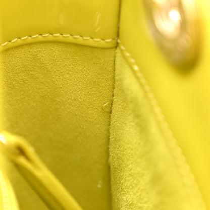Christian Dior Patent Cannage Mini Lady Dior Lime Yellow 10 of 12