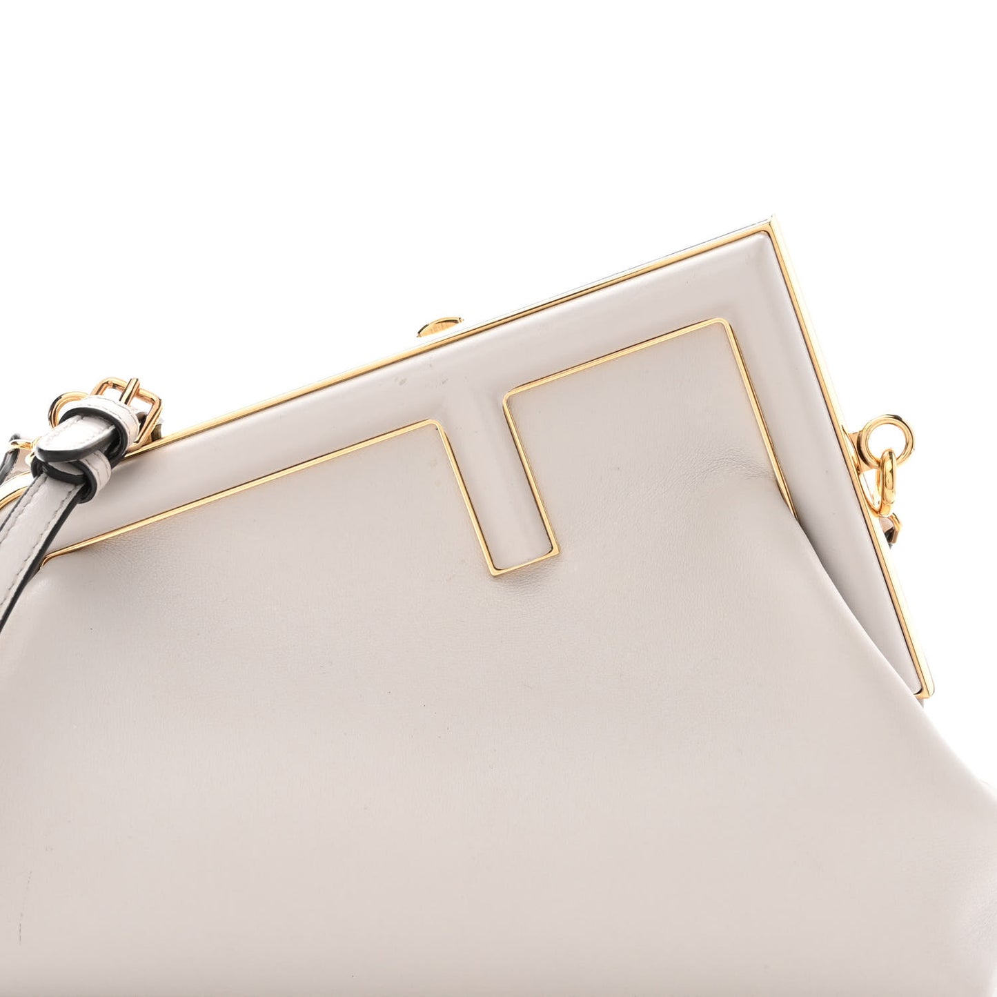 Shiny Nappa Small Fendi First Ghiaia