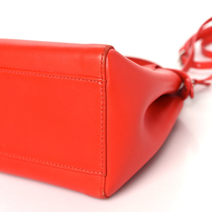 Fendi Nappa Mini Peekaboo Iconic Satchel Papavero 11 of 14