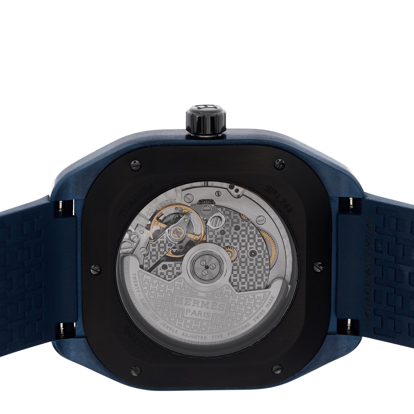 PVD Titanium Rubber 39mm H08 Automatic Watch Bleu Abysse