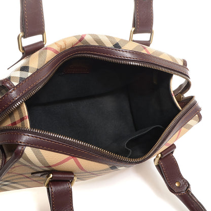 Burberry Haymarket Check Satchel Chocolate 5 of 9