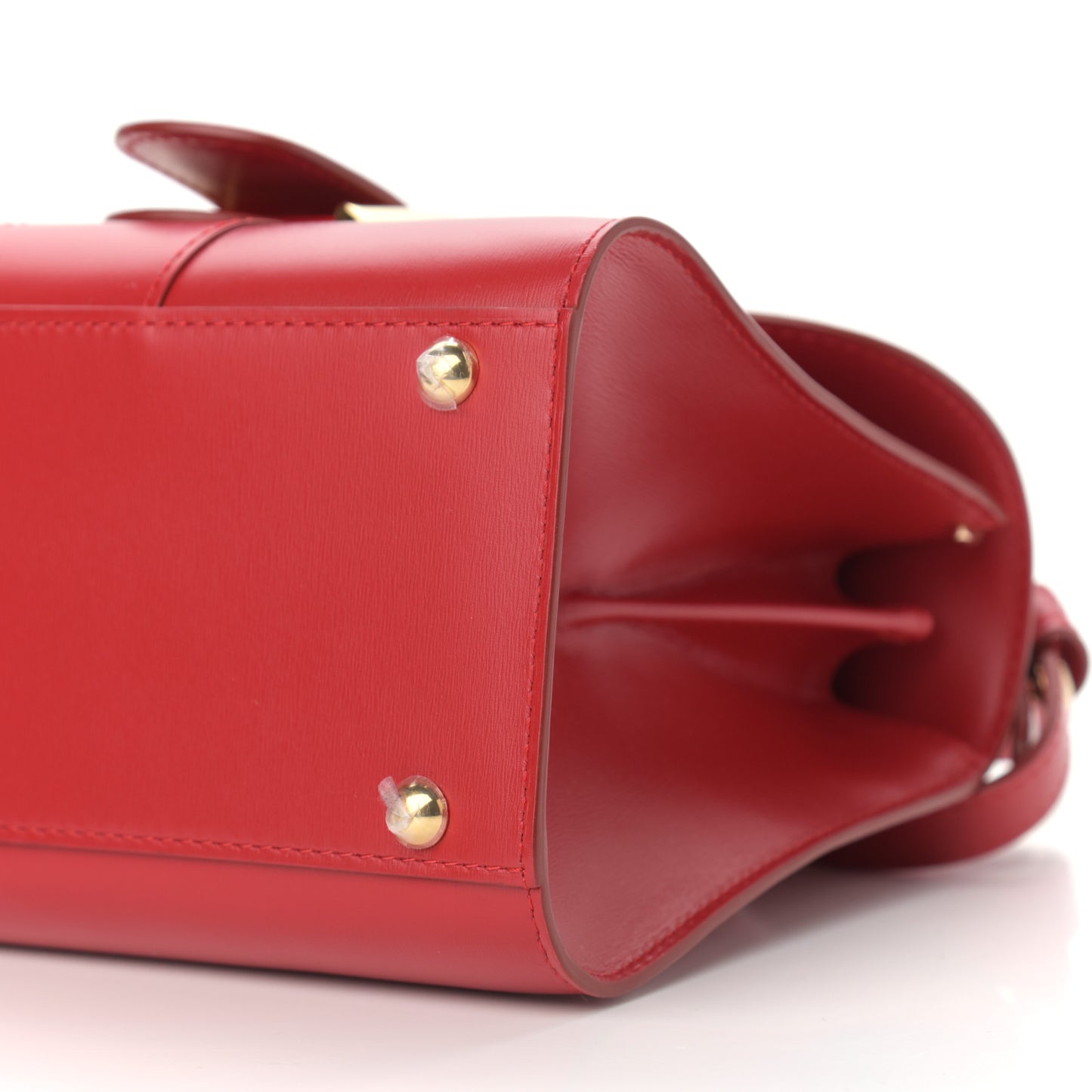 Box Calfskin Mini Brillant Satchel Red