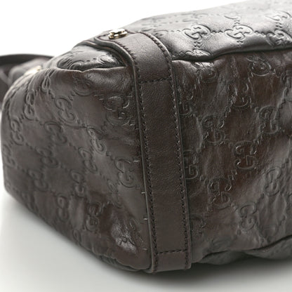 Gucci Guccissima Medium Abbey Shoulder Bag Chocolate 9 of 10