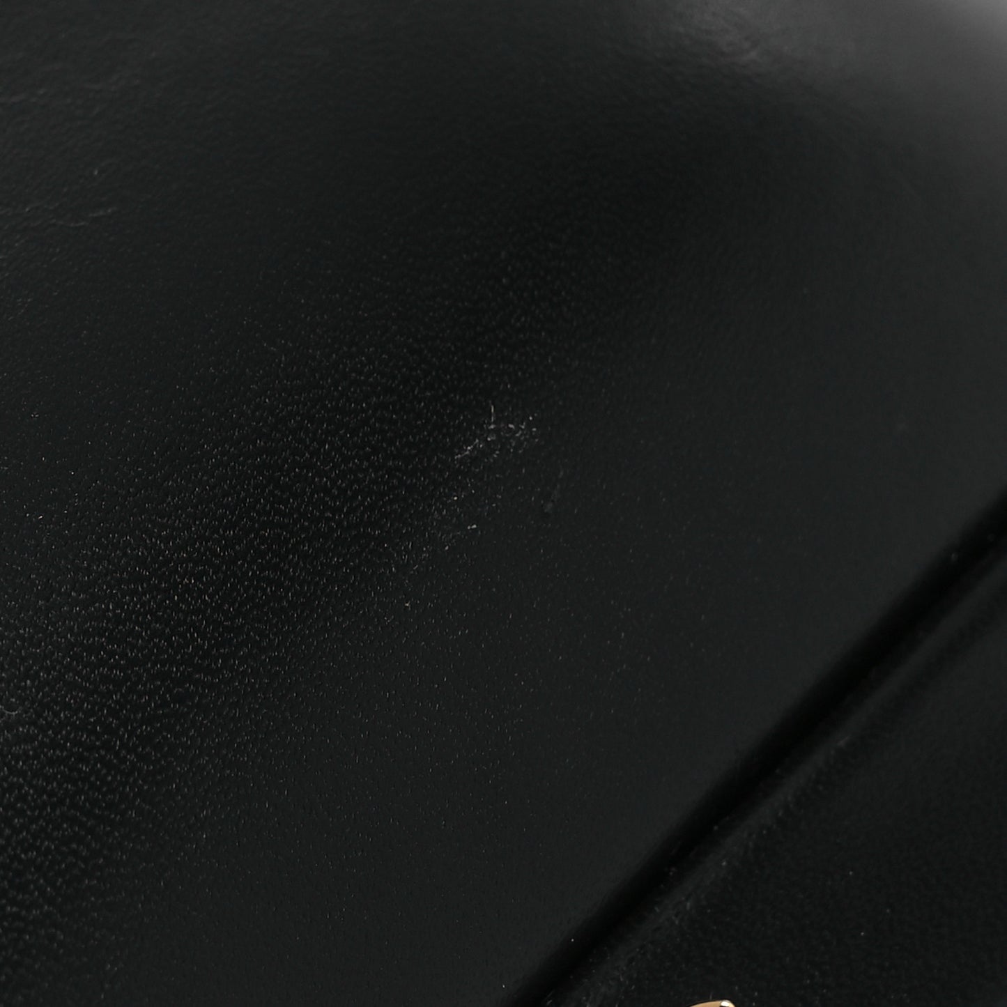 Lambskin Cap Toe CC Uniform Ballerina Flats 38 Black