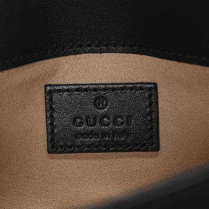 Gucci Calfskin Matelasse Monochrome GG Marmont Chain Belt Bag Black 6 of 10