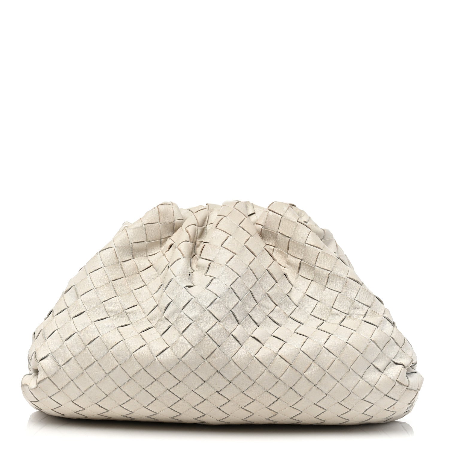 Bottega Veneta Nappa Maxi Intrecciato The Pouch Oversized Clutch Plaster 1 of 25