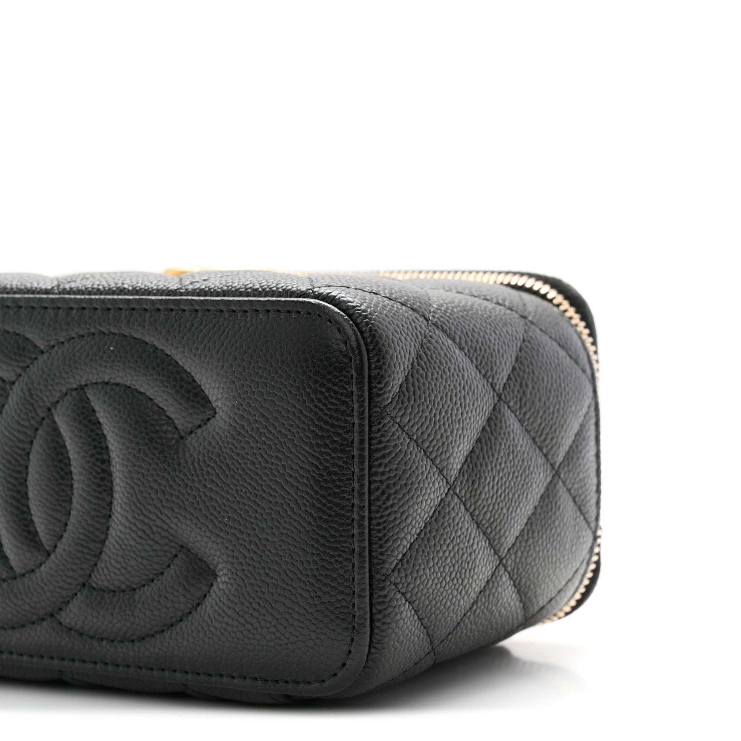 Chanel Caviar Quilted Sweetheart Vanity Case Black 10 of 11