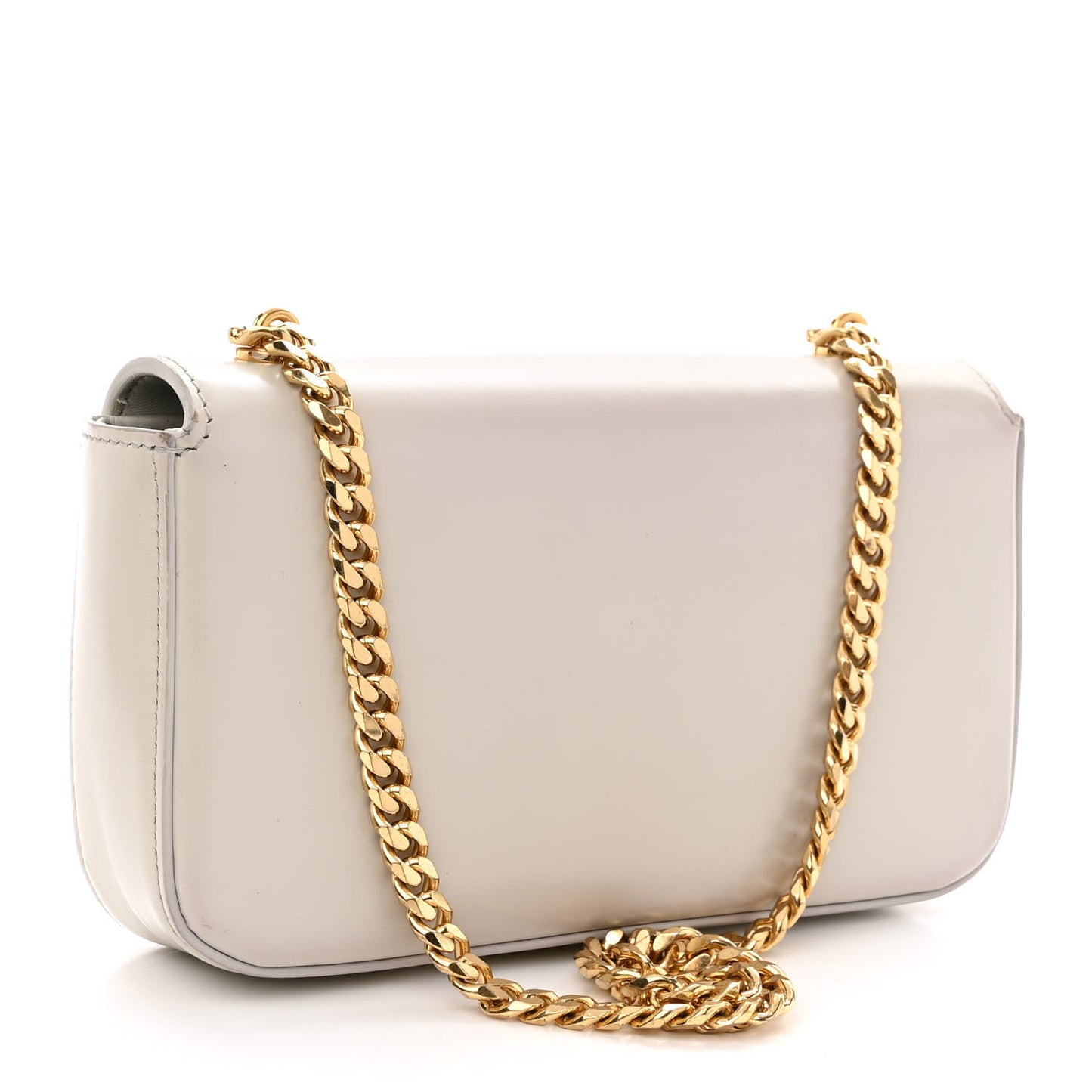 Shiny Calfskin Triomphe Chain Shoulder Bag