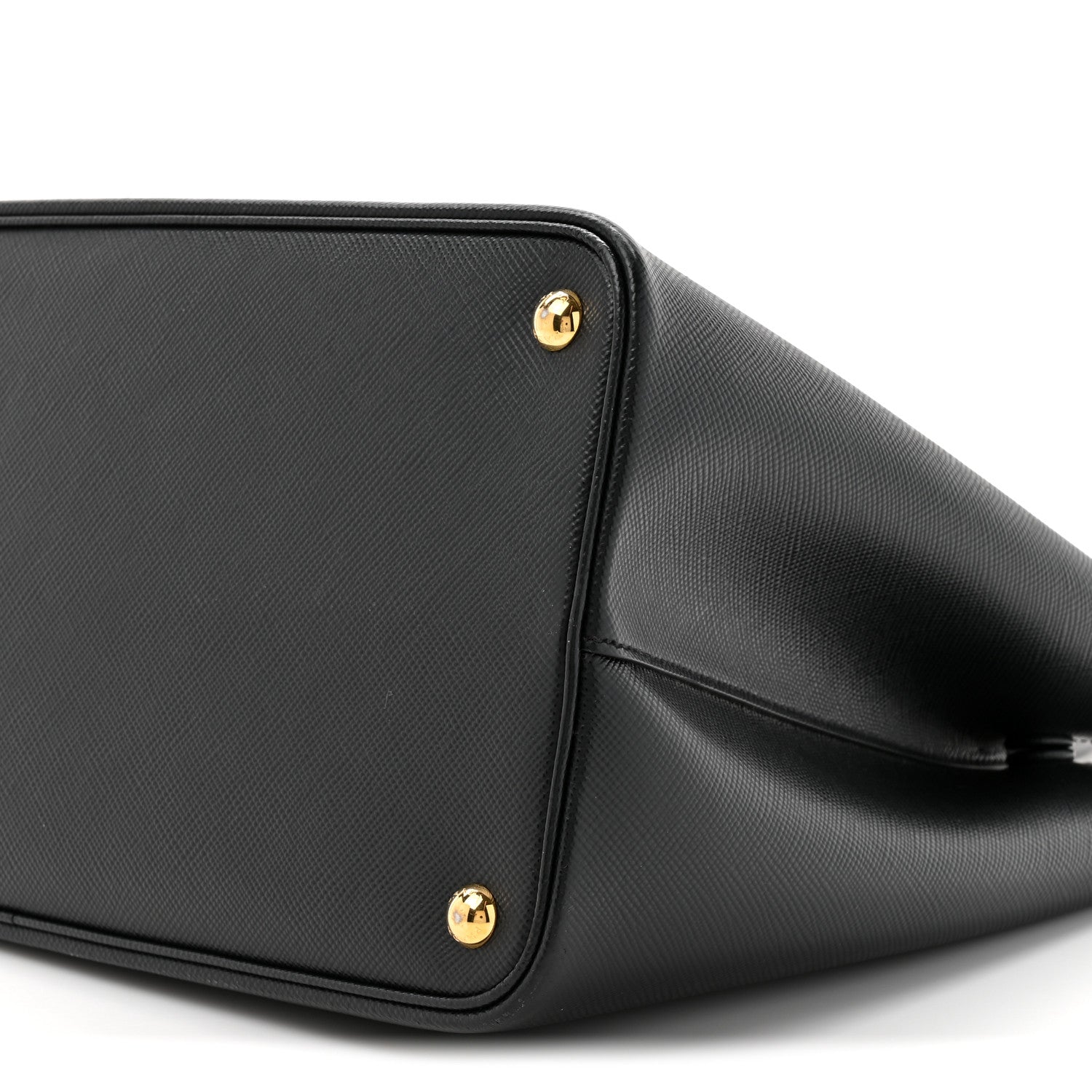 Prada Saffiano Cuir Medium Double Bag Black Fuoco 8 of 19
