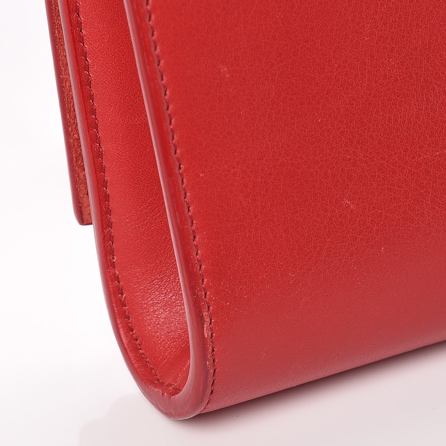 Calfskin Classic Y Ligne Clutch Red
