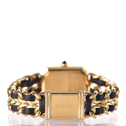 Chanel Stainless Steel Lambskin 20mm Chain Premiere Quartz Watch Gold L 5 of 14