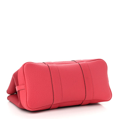 Hermes Toile Militaire Vache Country Garden Party Tote 30 Rouge Grenant Bougainvillea 4 of 17