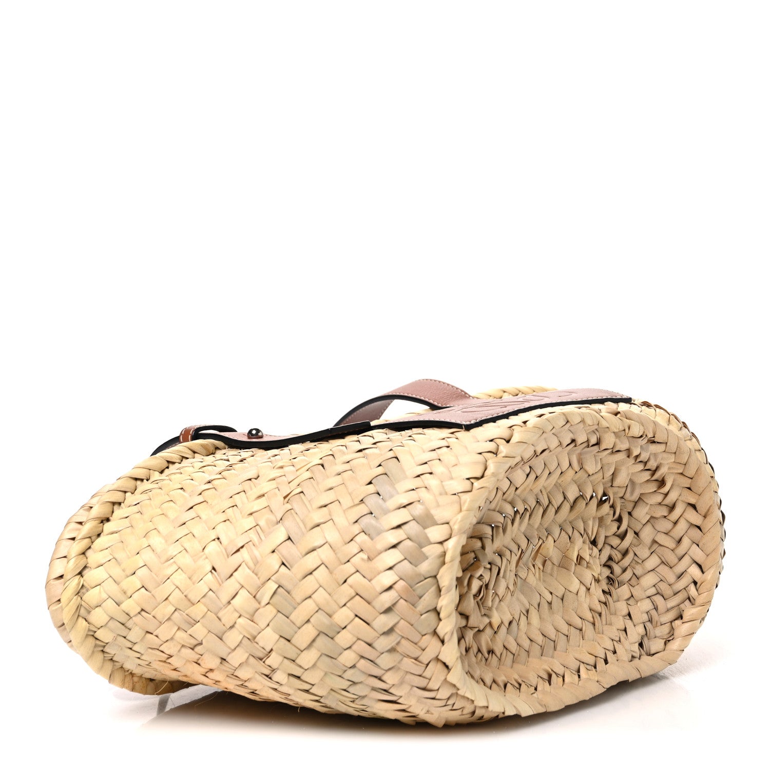 Loewe Raffia Small Basket Tote Bag Natural Tan 3 of 8