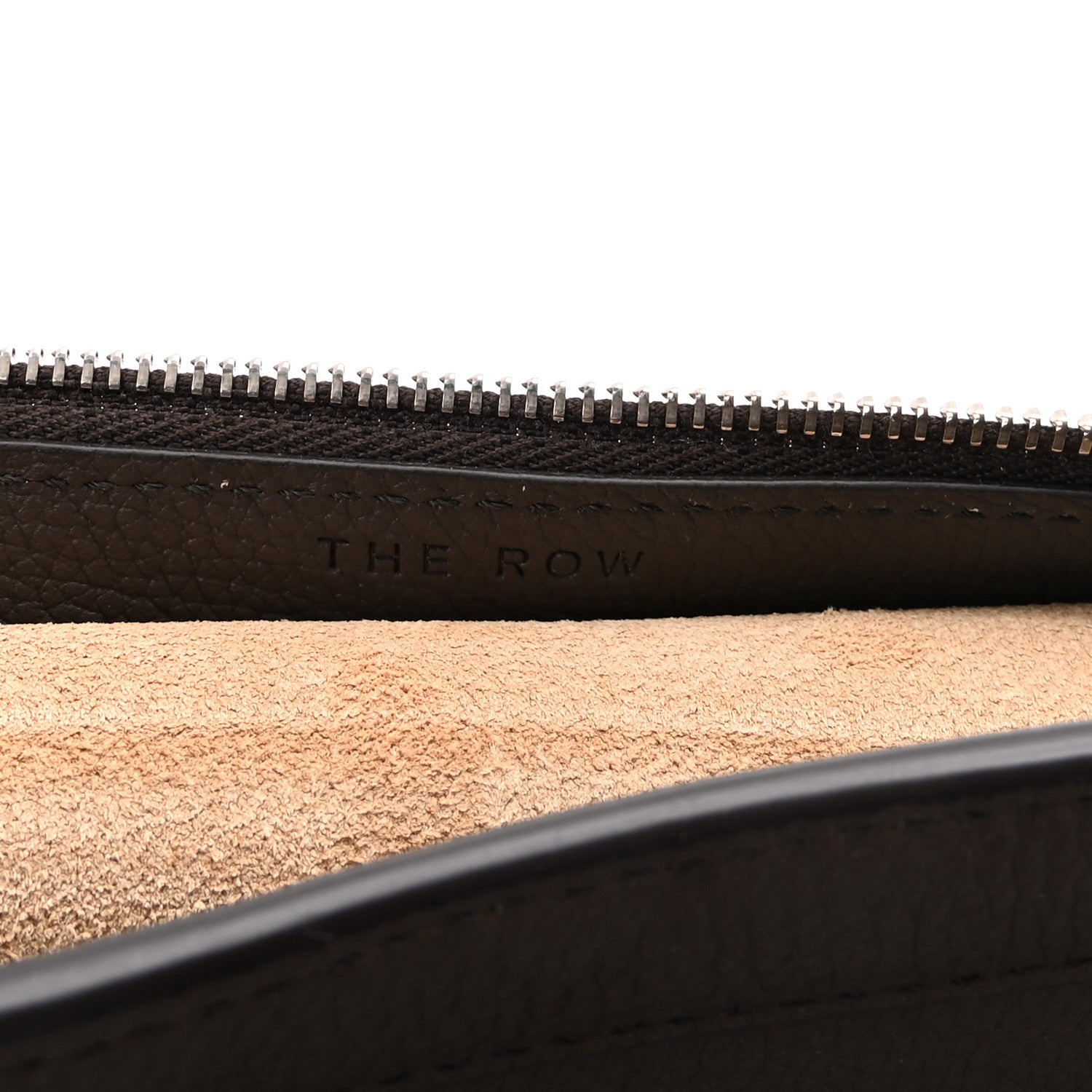 The Row Grained Calfskin Large Slouchy Banana Bag Brunette 6 of 10