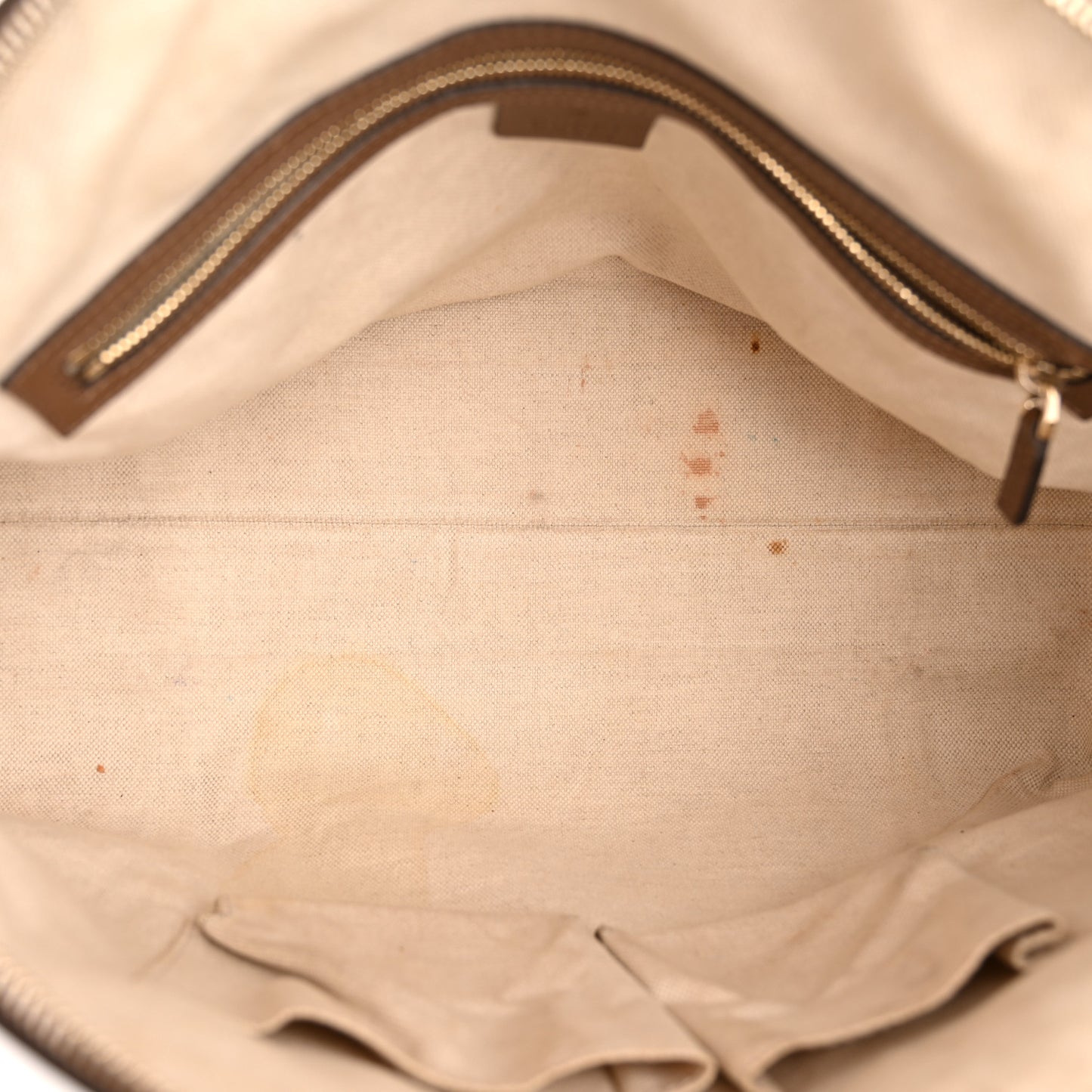 GG Supreme Monogram Medium Nice Top Handle Dome Bag Brown