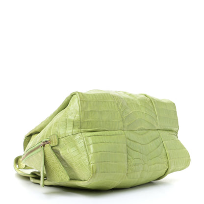 Nancy Gonzalez Crocodile Tote Lime 3 of 10