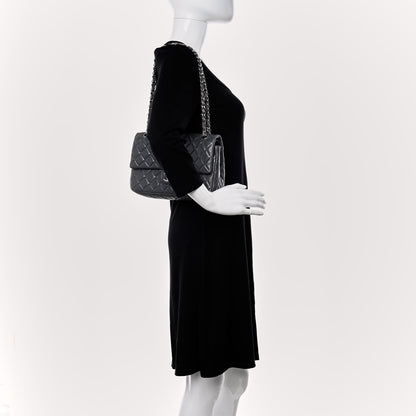 Chanel Lambskin Quilted Medium Double Flap Dark Grey 2 of 10
