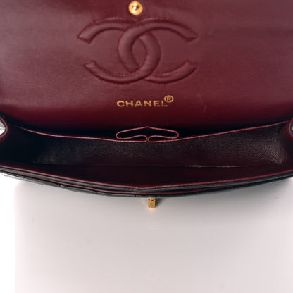 Chanel Lambskin Quilted Medium Double Flap Black 7 of 17