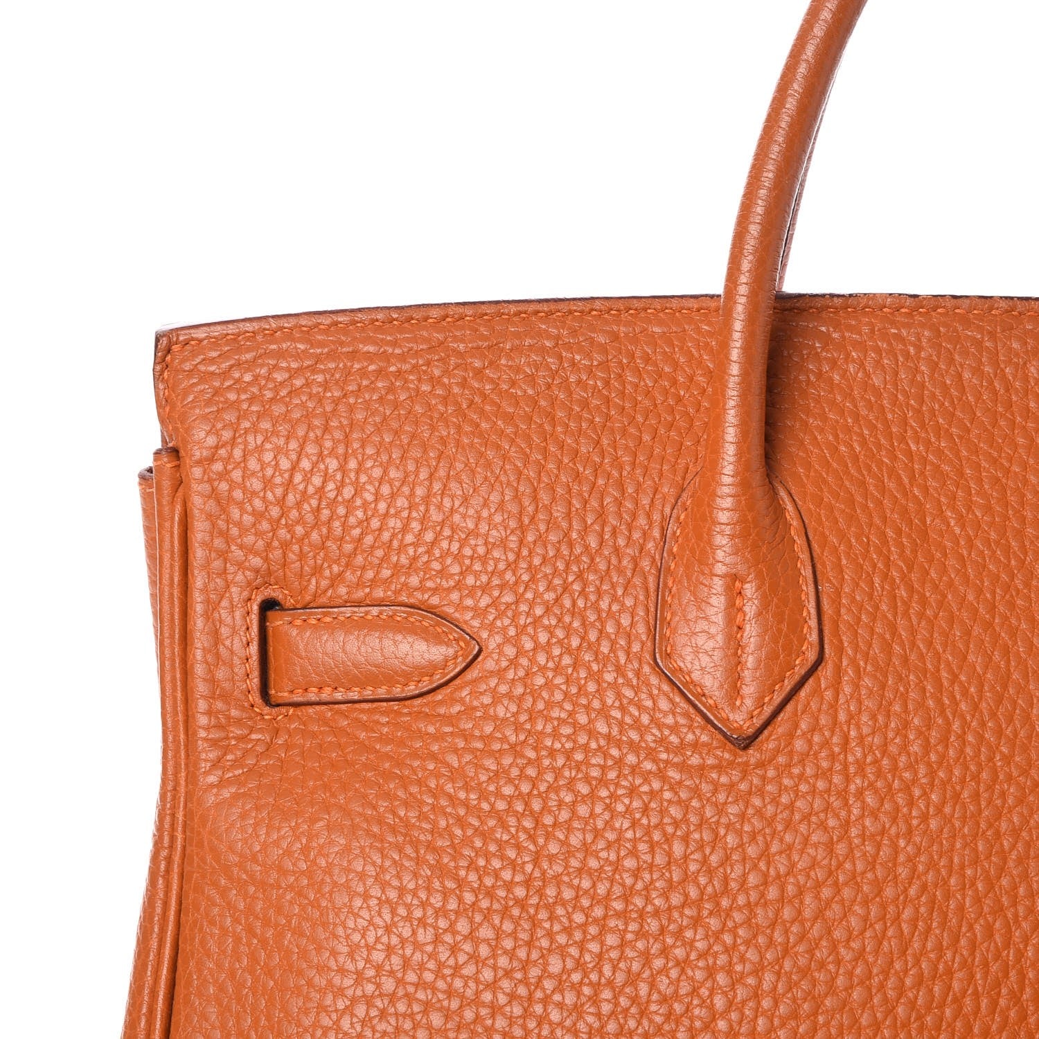 Hermes Taurillon Clemence HAC Birkin 32 Potiron 27 of 33
