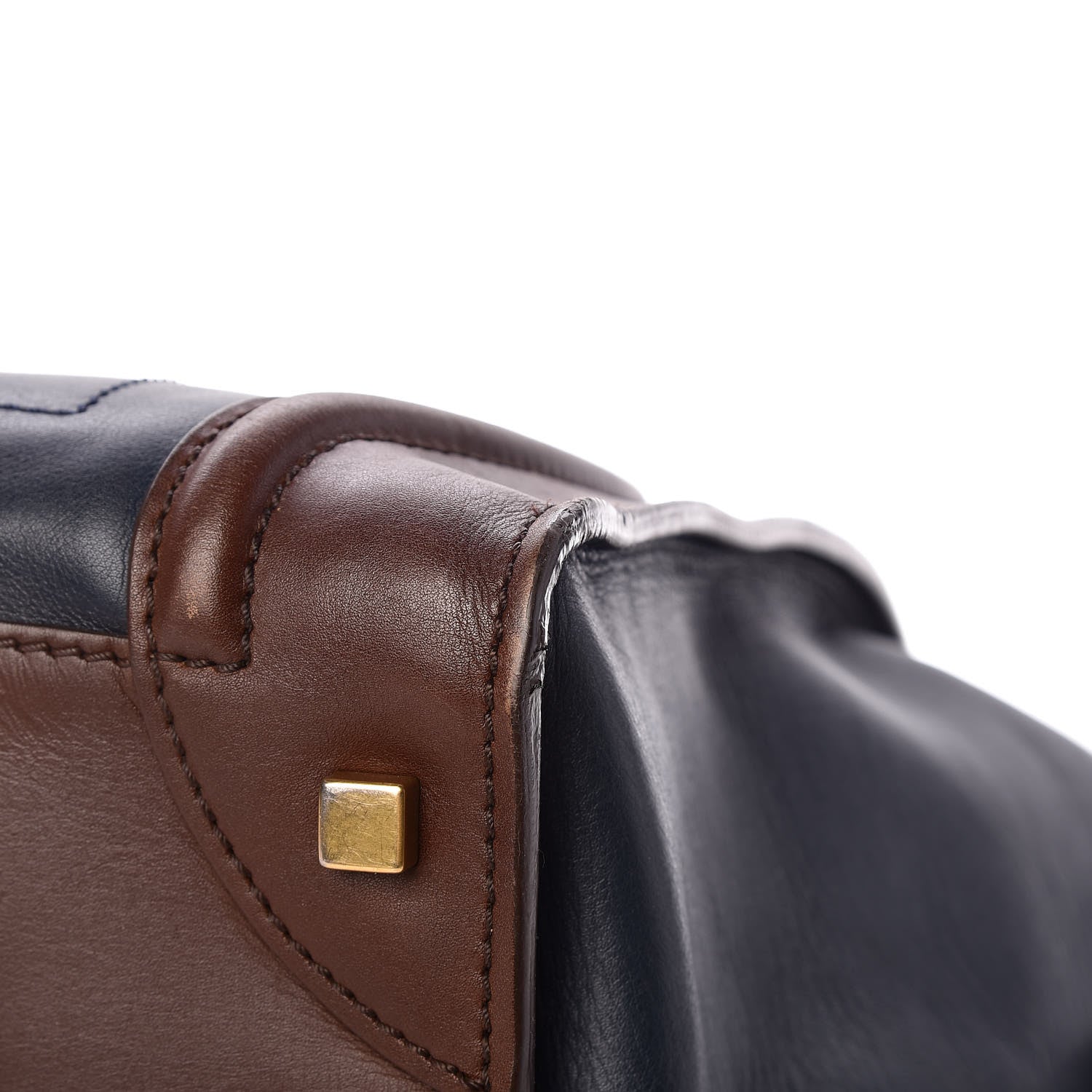 Celine Smooth Calfskin Mini Tri-Color Luggage Navy 16 of 17