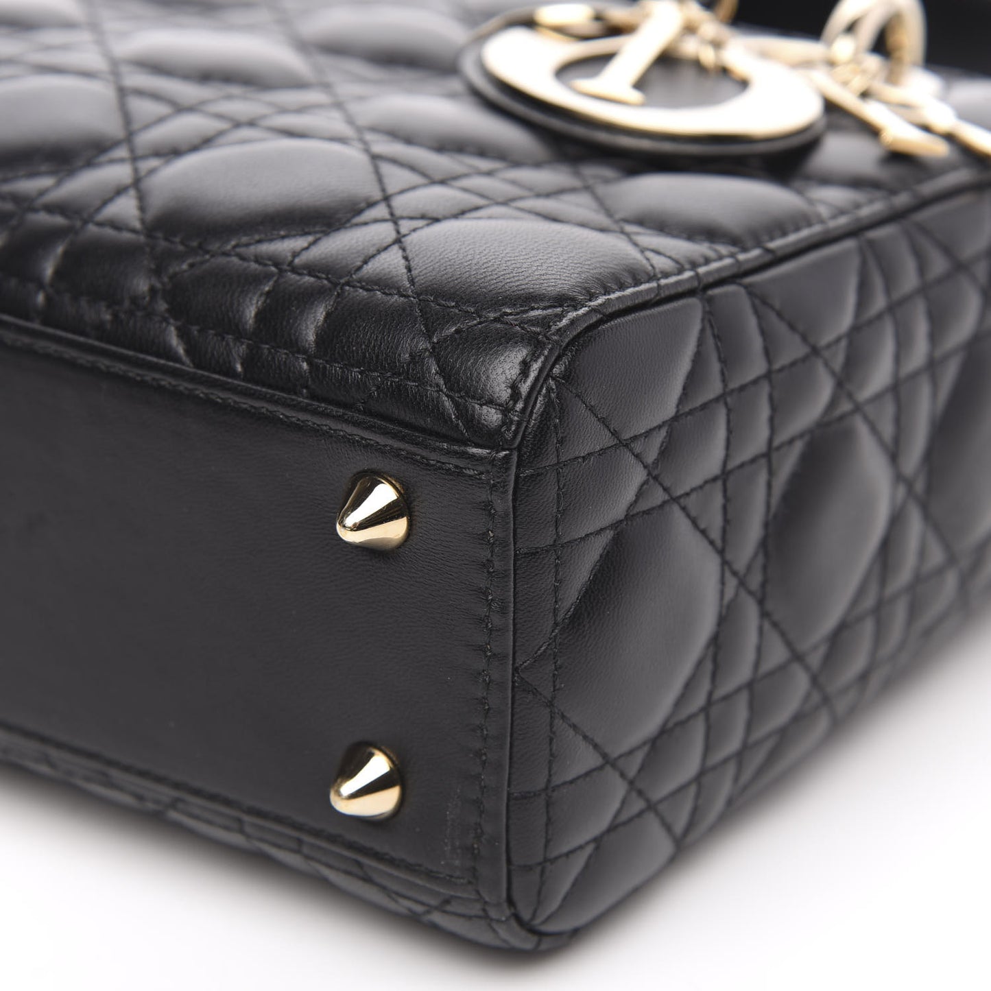 Lambskin Cannage Small My ABCDior Lady Dior Black