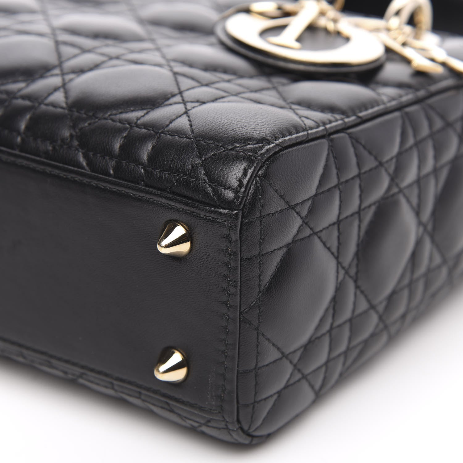 Christian Dior Lambskin Cannage Small My ABCDior Lady Dior Black 9 of 11