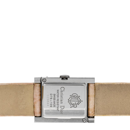 Christian Dior Stainless Steel Calfskin 20mm Malice Quartz Watch Beige 4 of 4