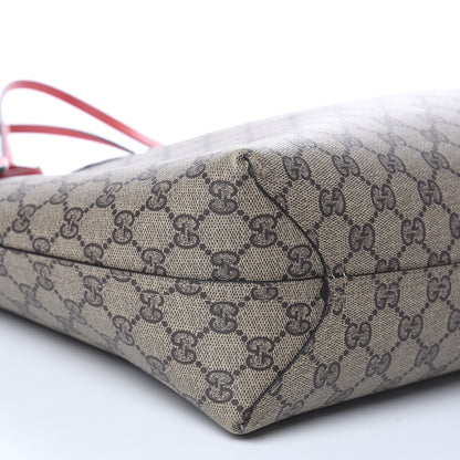 Gucci GG Supreme Monogram Medium Reversible Tote Beige Red 9 of 17