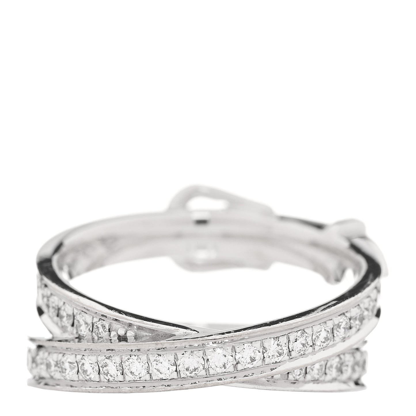 18K White Gold Diamond MM Etriviere Ring 54 7
