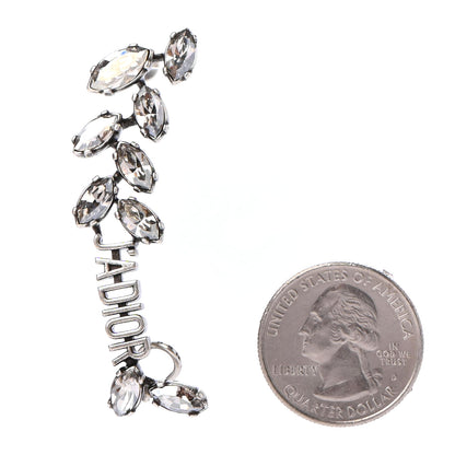 Christian Dior Metal Crystal J'Adior Laurier Ear Cuff Silver 2 of 4