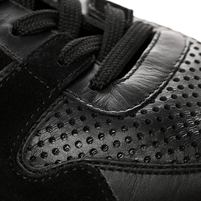 Louis Vuitton Nubuck Calfskin Perforated Run Away Sneakers 38.5 Black 15 of 16