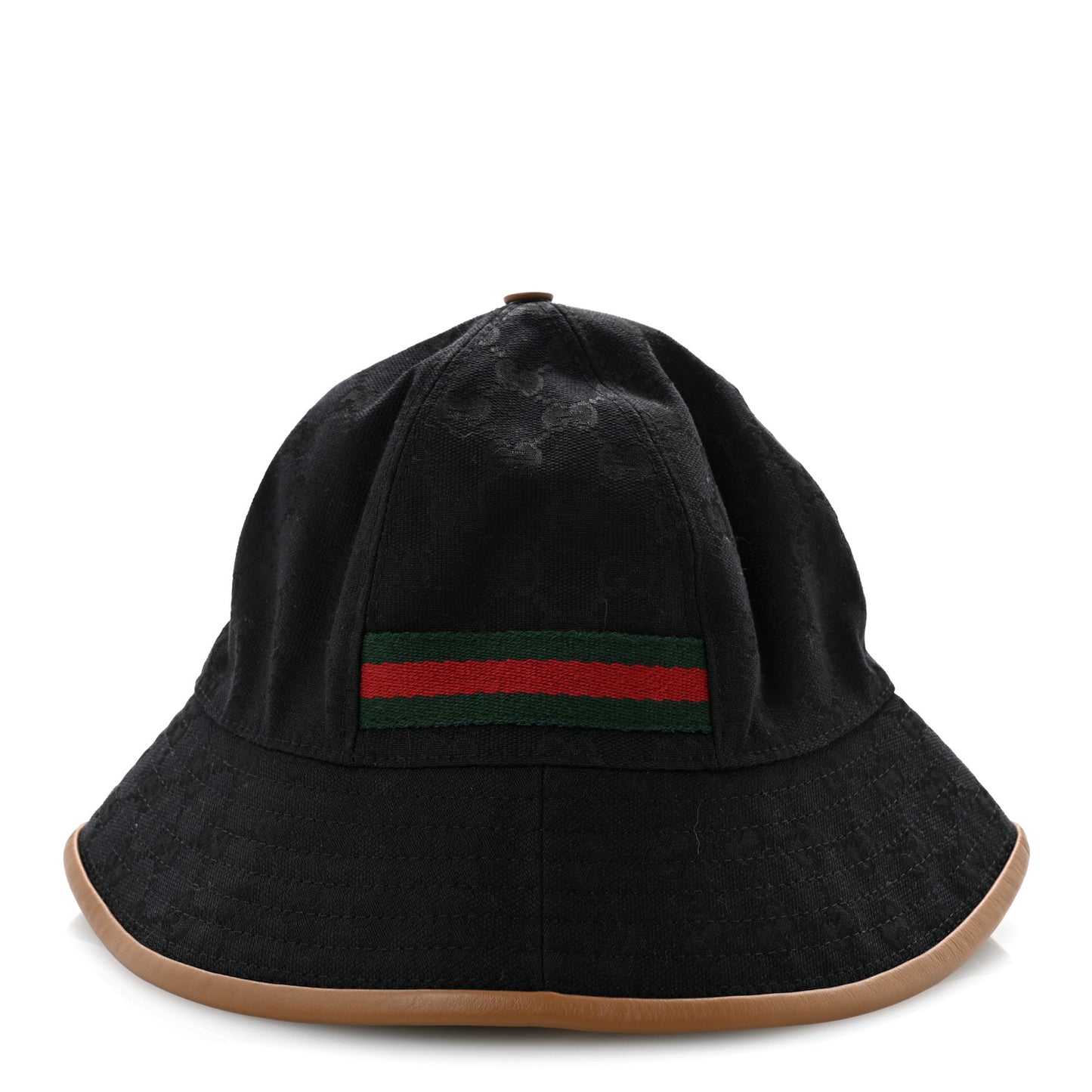 Monogram Web Bucket Hat S Black