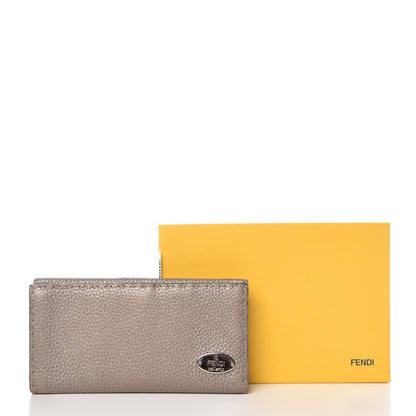 Fendi Cuoio Romano Selleria Continental Wallet Peltro 11 of 11