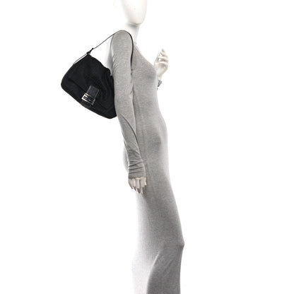 Fendi Zucchino Mama Baguette Black 2 of 10