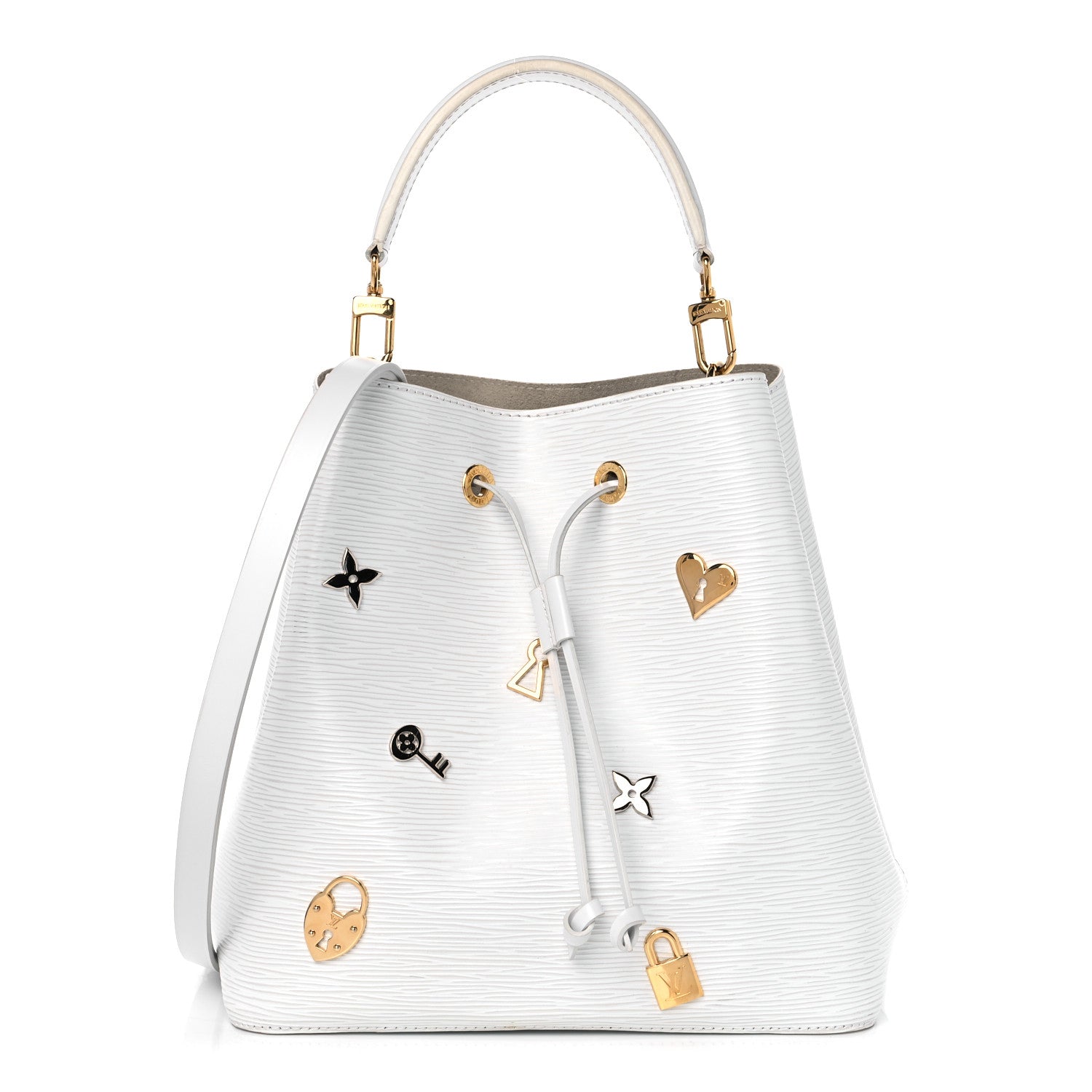 Louis Vuitton Epi Love Lock NeoNoe White 1 of 12