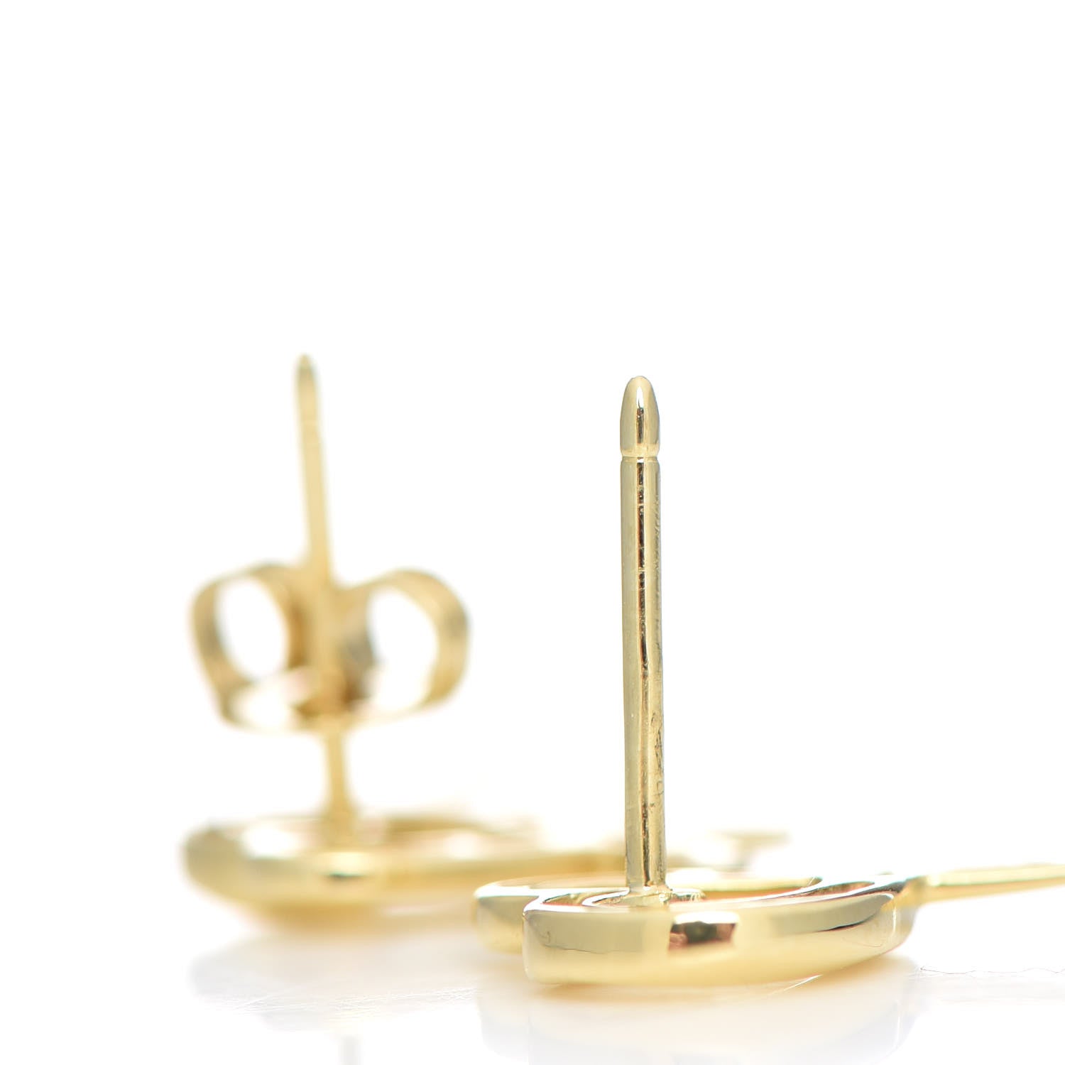 Tiffany 18K Yellow Gold Small Paloma Picasso Loving Heart Earrings 4 of 4