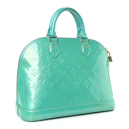Louis Vuitton Vernis Alma PM Blue Lagon 3 of 10