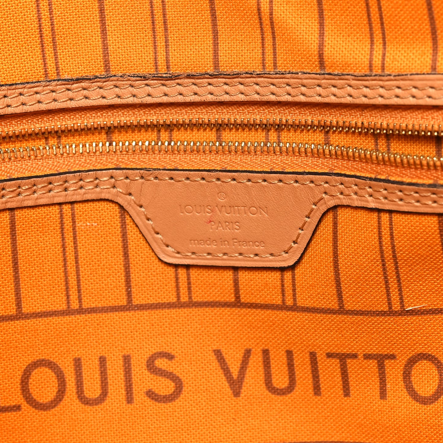 Damier Azur Braided Neverfull MM Orange