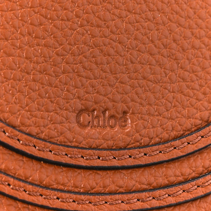 Chloe Raffia Small Grain Calfskin Small Marcie Basket Crossbody Tan 7 of 12