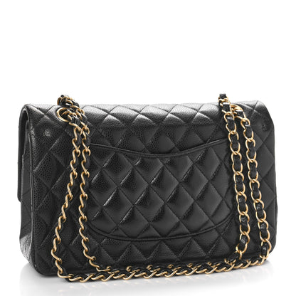 Chanel Caviar Quilted Medium Double Flap Black 3 of 11