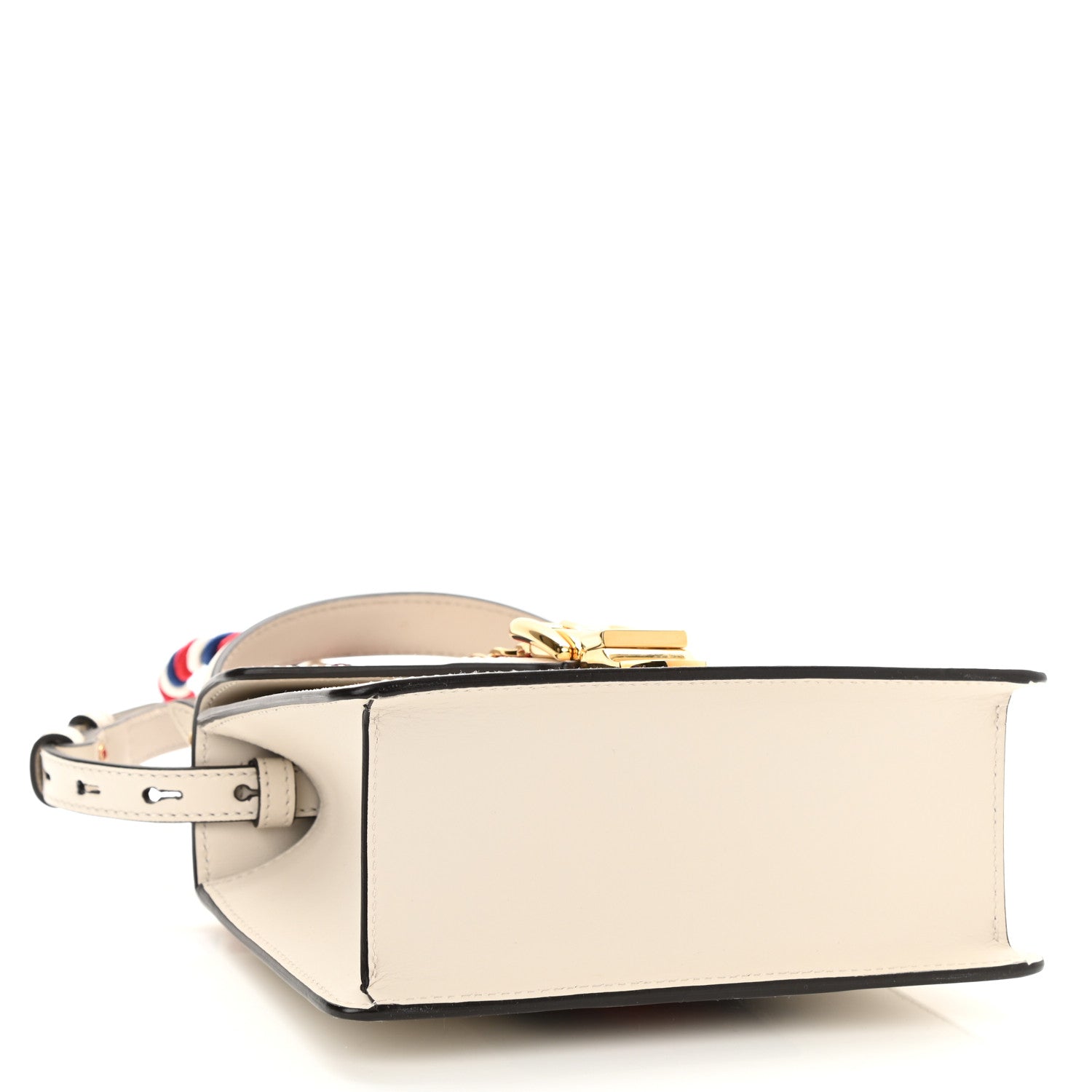 Gucci Calfskin Mini Sylvie Top Handle Bag White 4 of 9