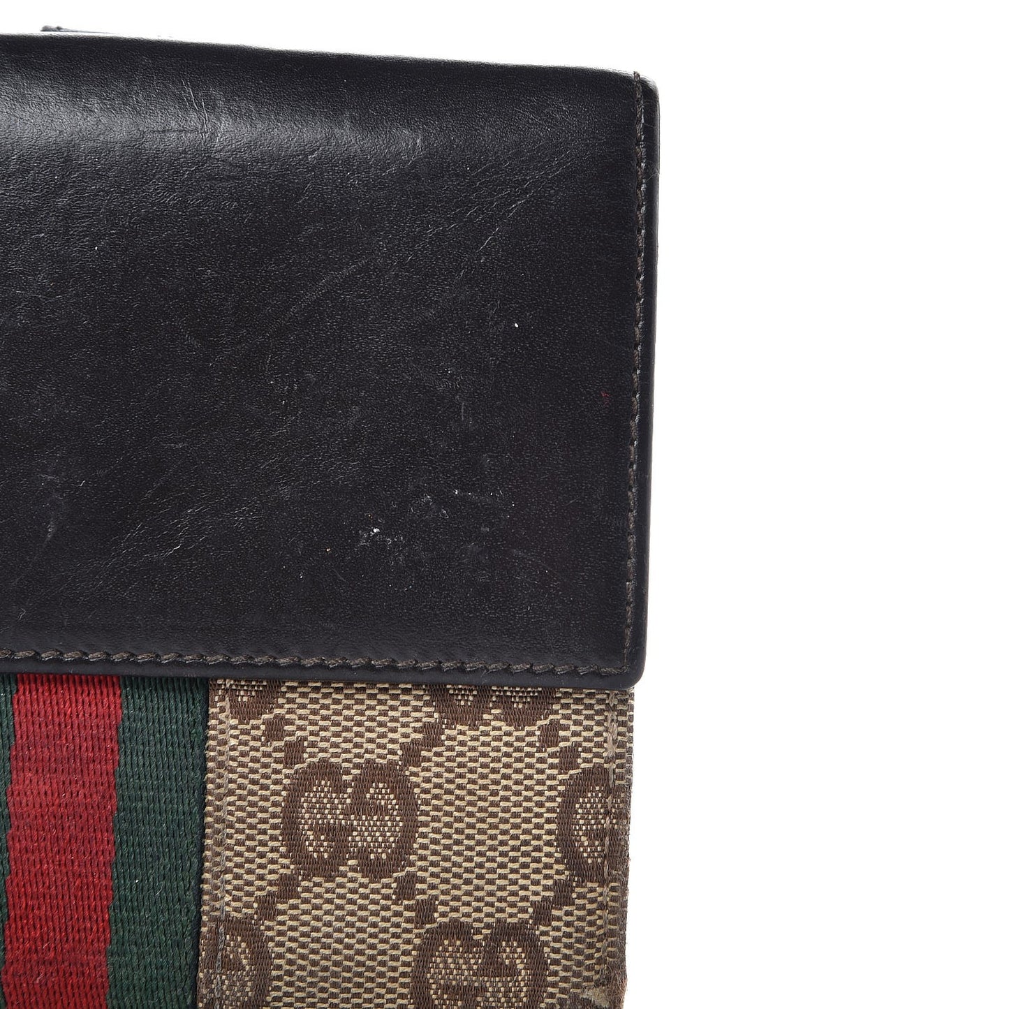 Monogram Web Wallet Brown