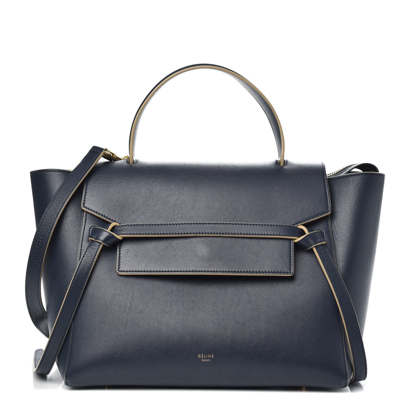 Palmelato Calfskin Mini Belt Bag Navy