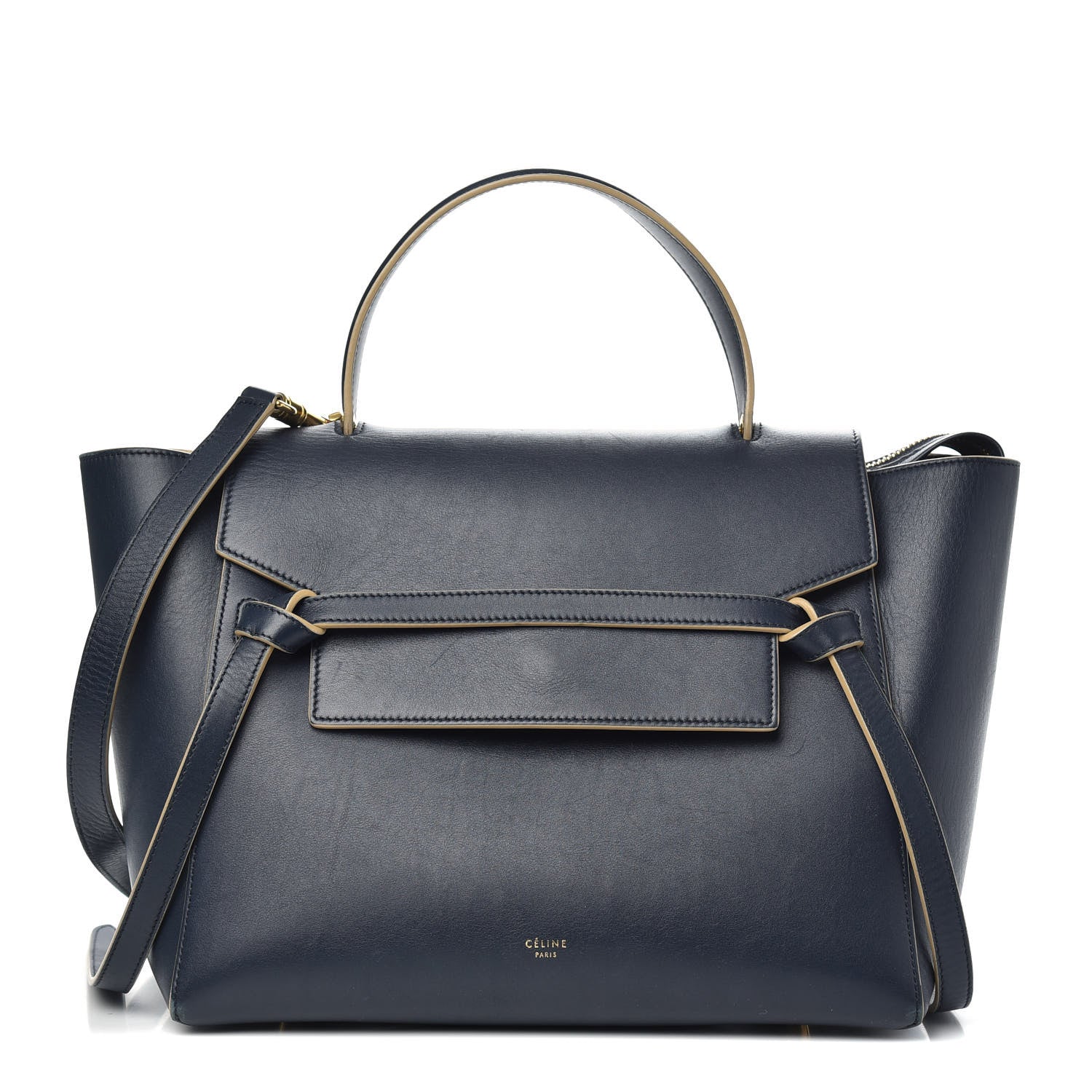 Celine Palmelato Calfskin Mini Belt Bag Navy 1 of 12