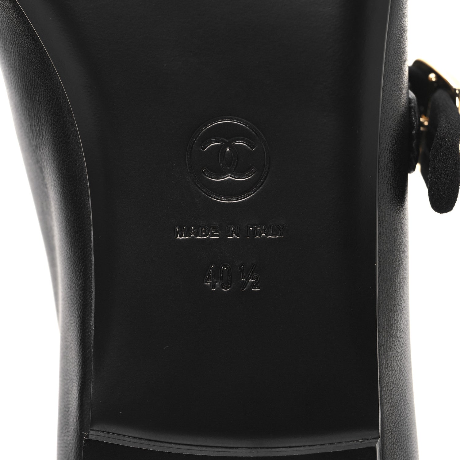 Chanel Lambskin Mary Jane Flats 40.5 Black 8 of 10