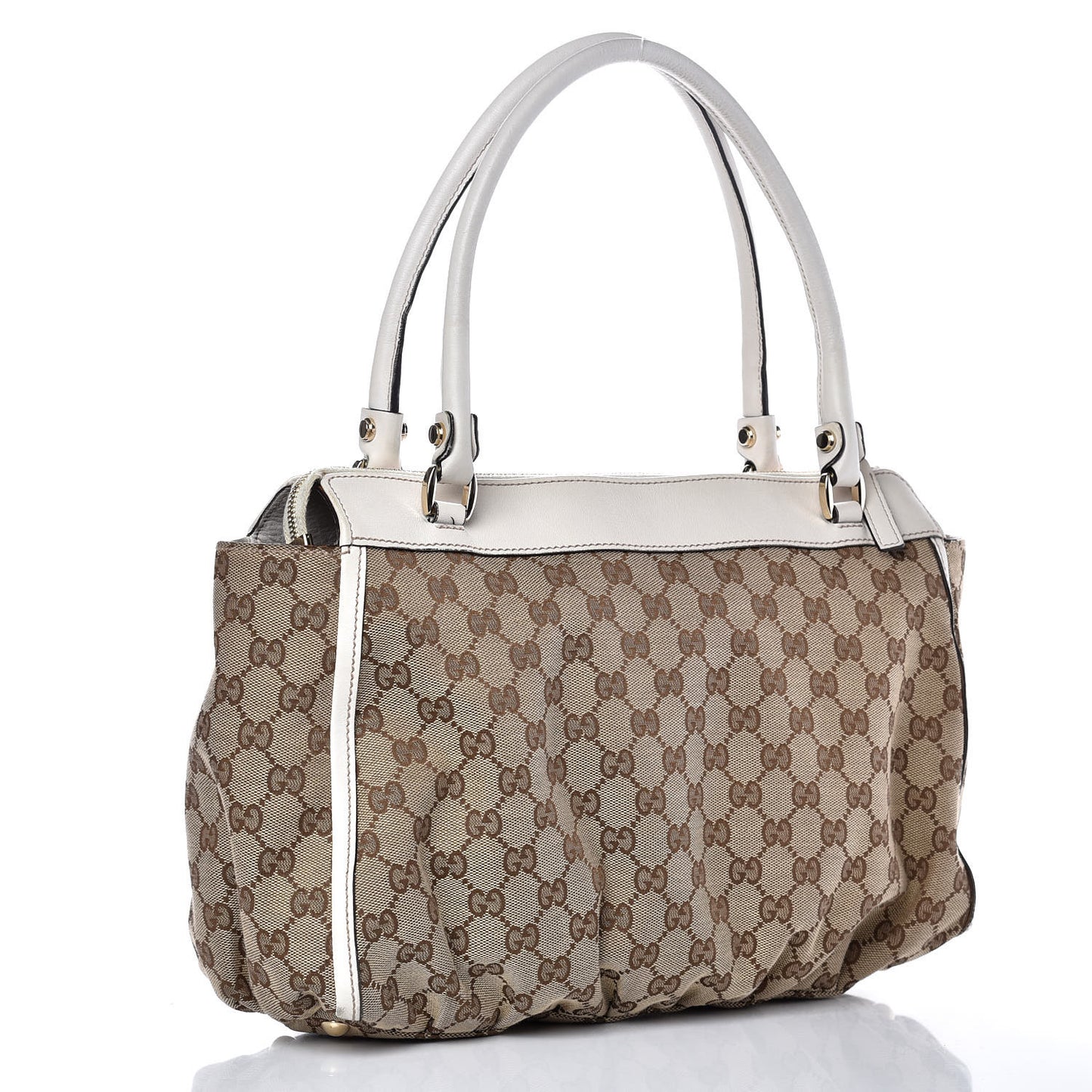 Monogram D Gold Tote Off White