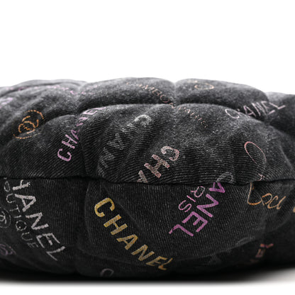 Chanel Denim Quilted Denim Mood Hobo Black Multicolor 9 of 11