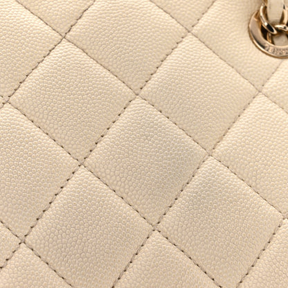 Chanel Caviar Quilted Small In & Out Camera Case White 12 of 12