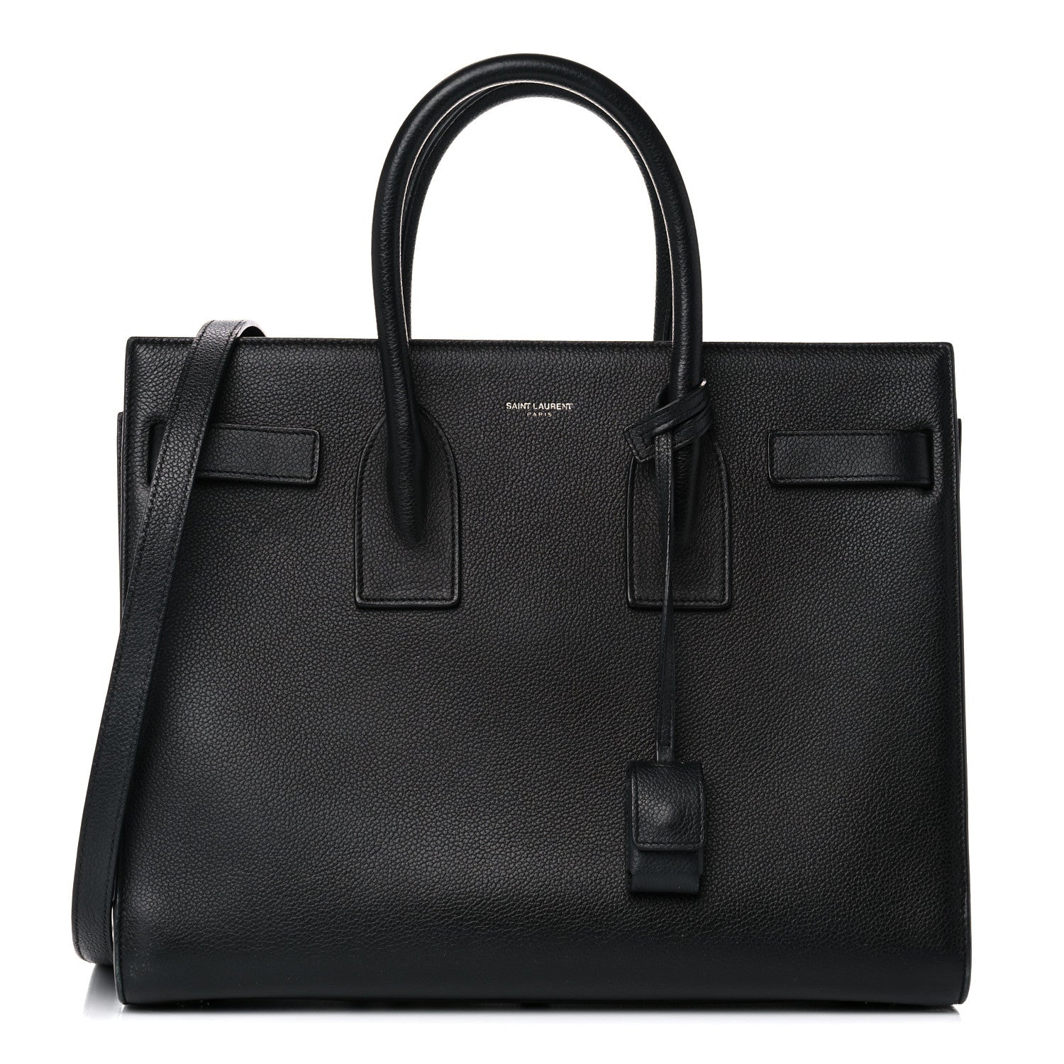 Saint Laurent Grained Calfskin Small Sac De Jour Black 1 of 15